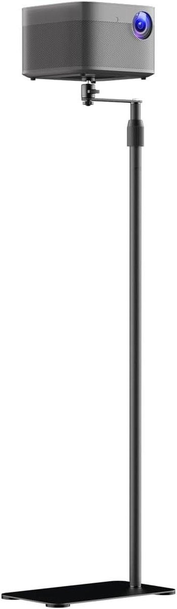 Projector Standaard - Vloerstandaard Beamer - Film Kijken - 360 Graden Draaibaar - 167 cm Hoog - Zwart