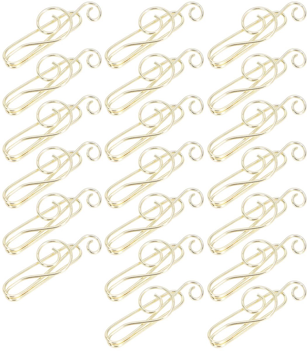 Jhubersproducts - Decoratieve Paperclip - Lichtgewicht en stijlvol - Goud - Perfect voor kantoor en thuis - Organiseer eenvoudig je documenten - Ideaa