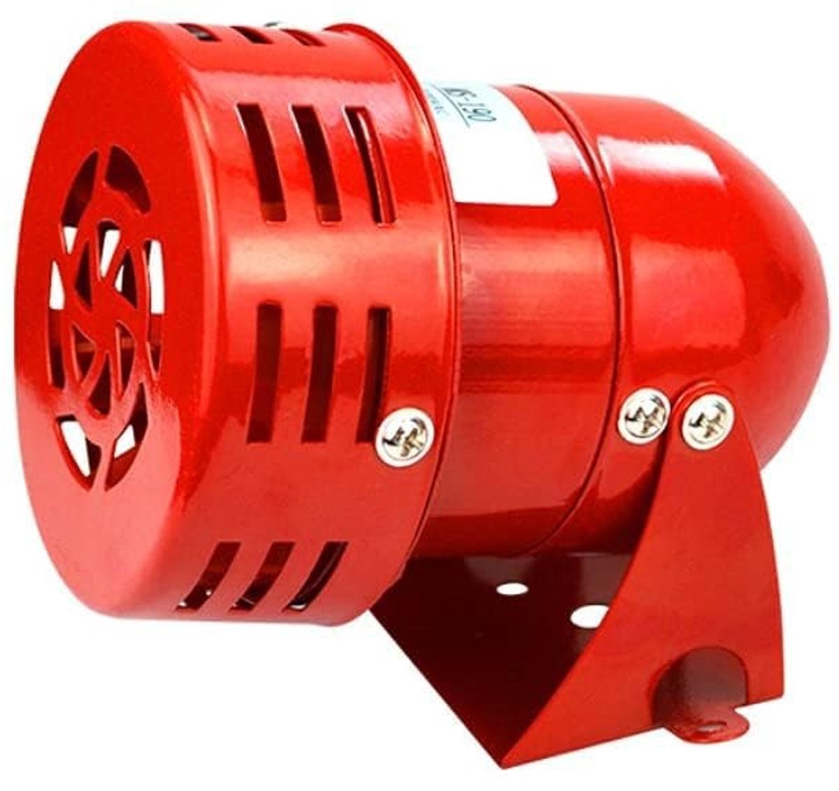 Jhubersproducts - Elektrische Sirene - 120 dB - Industriële Alarm Sirene - Rood - Bescherming Tegen Diefstal - Geschikt voor Grote Werkplekken