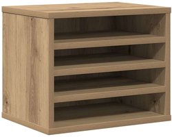 vidaXL - Bureau - organizer - Artisan - Eiken - 36 - x - 26 - x - 29,5 - cm - Bewerkt - hout