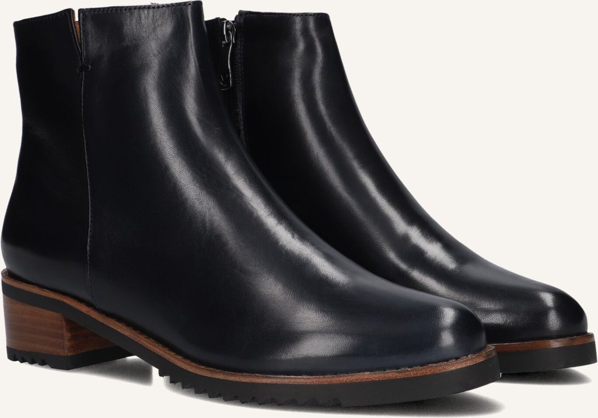 EVERYBODY Belport Enkellaarsjes - Enkelboots met rits - Dames - Blauw - Maat 40,5