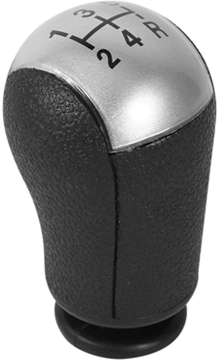 By shayne - Pookknop - 5 Versnellingen - Modern en Duurzaam - Zwart en Zilver - Geschikt voor Focus MK3 C-MAX Mustang Galaxy Fiesta Transit