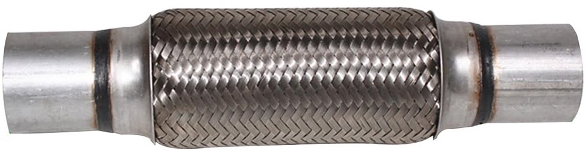 Zeynomax - Uitlaatbalg - Universele balg - Flexibel roestvrij staal - 50 x 250 mm - Auto accessoires - Geschikt voor bussen en bestelwagens