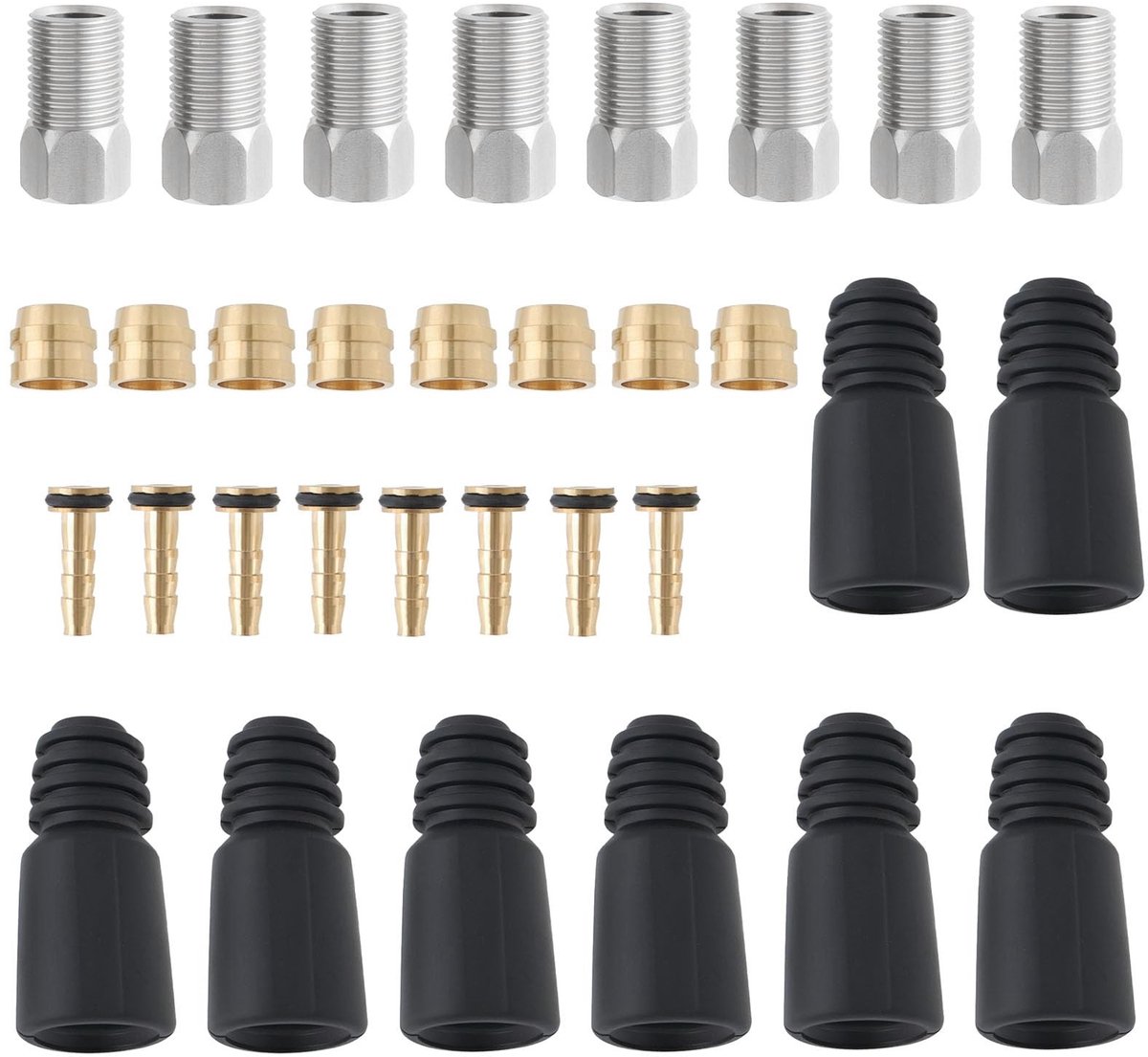 Elzusha - Hydraulische Schijfrem Reparatieset - Onderdeel voor remsystemen - 8-delig - Geschikt voor TEKTRO - Hoogwaardige kwaliteit - Betrouwbare ...