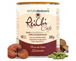 NATURAMedicatrix ReiChi Café - Reishi Paddenstoel Koffie met Kokos, Ginseng & Guarana - Magnesium & Vitamine B12 - Energie en Focus Ondersteuning - Vegan - 300 g