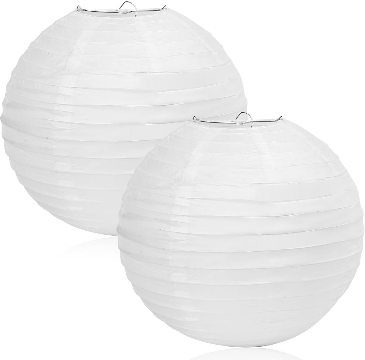 Dailygoods - Lampenkap - Papieren Lampenkap - Feestelijke Decoratie - Wit - Lampion - Herbruikbaar - Geschikt voor Interieurdecoratie - 30 cm