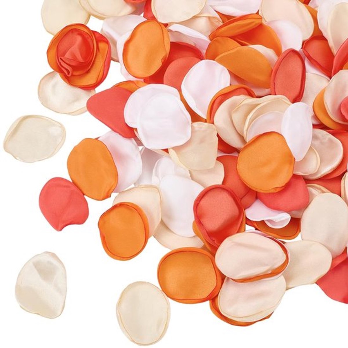 200 stuks 4 kleuren zijden rozenblaadjes oranje kunstbloemen bloemblaadjes bruiloft mand gangpad strooi eettafel middelpunt feest confetti voor Valentijnsdag romantische nacht