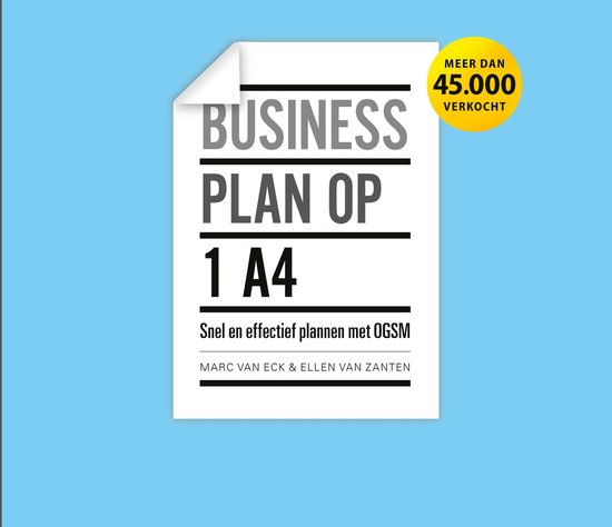 Businessplan op 1 A4 - cover