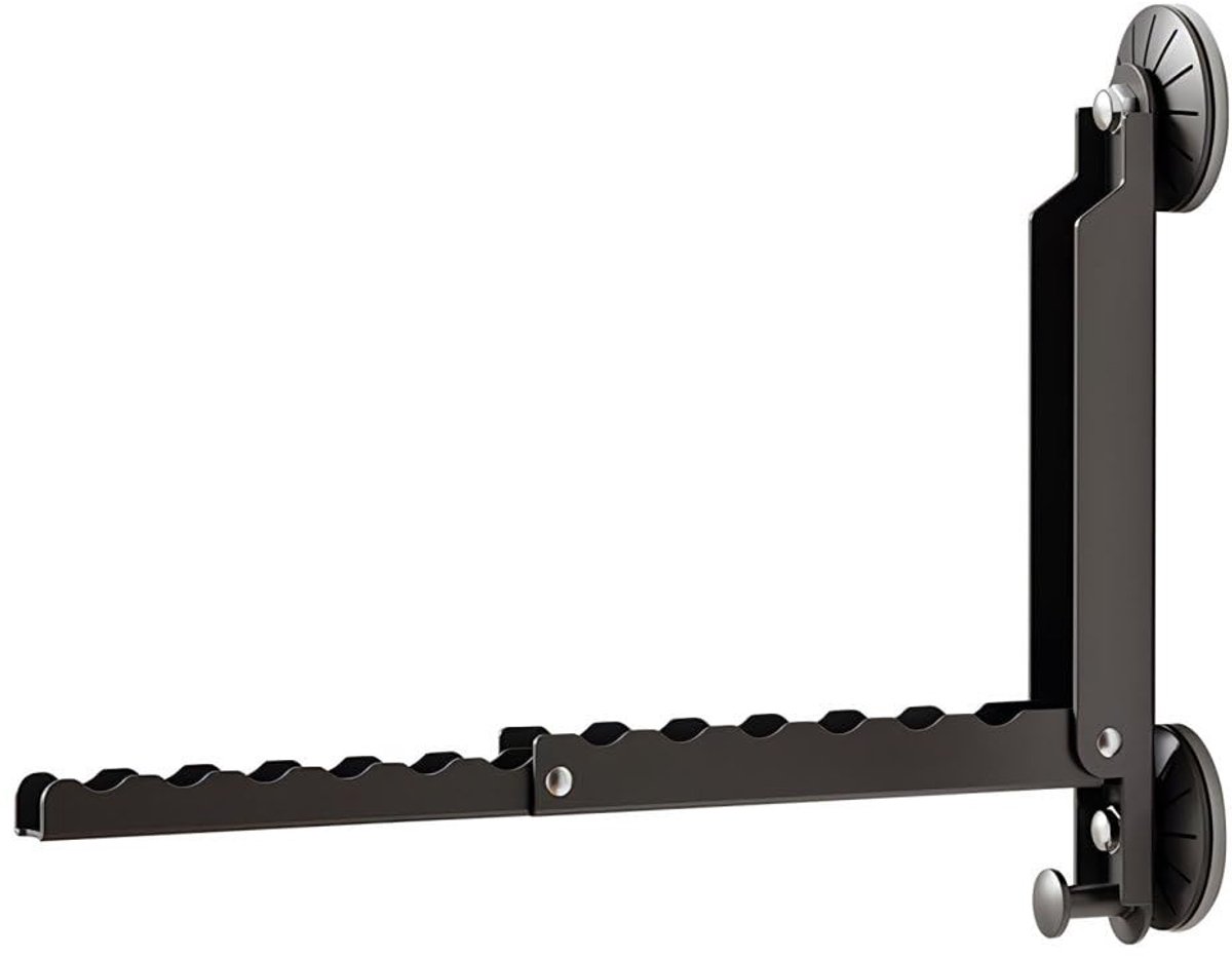 MTTproducts- Kledinghanger ruimtebesparend - Opvouwbaar - Deurgemonteerd - Zuignap - Voor jassen/handdoeken - 60 hangers/30 clips - Kapstok