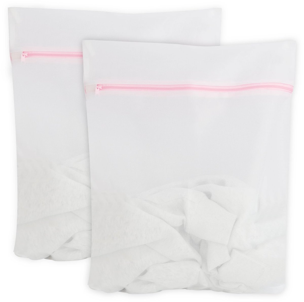 MTTproducts- Wasnet Set van 2 - 50 x 60 cm - Premium Waszak - Bescherming Tegen Vervorming - Antislip Ritssluiting - Hoogwaardige Polyester