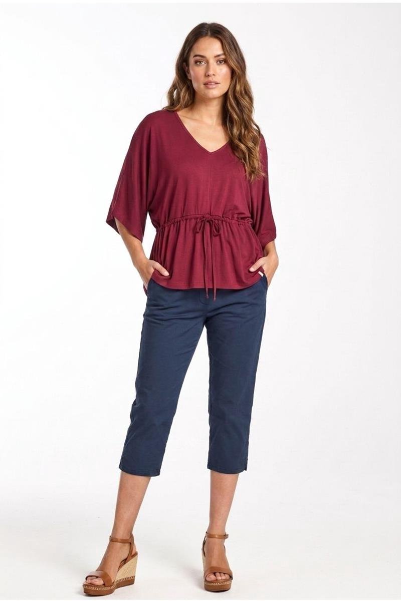 DIDI Dames Loose tee Amici Burgundy maat 40