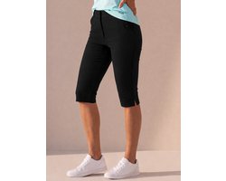 Sjeng Sports MATCH Capri Broek Dames Zwart Stretch Comfortabele Pasvorm Ideaal voor Sport en Vrije Tijd Modieuze Kleding