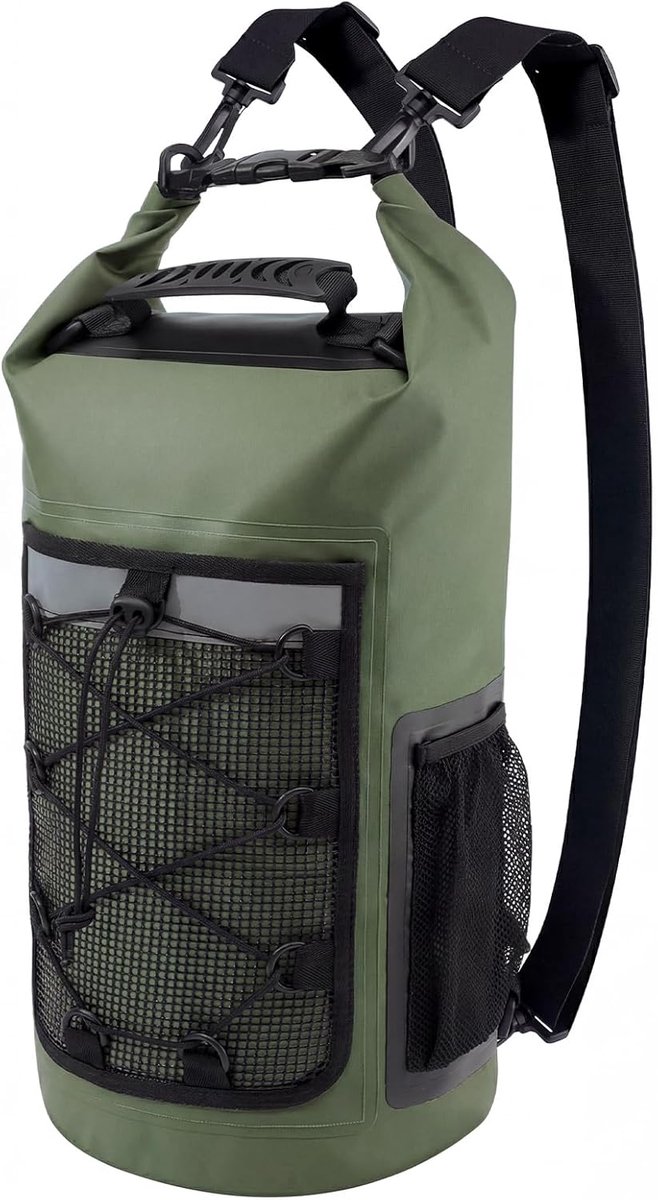 Waterdichte tas -drybag-waterdichte tas zwemmen- 25 liter waterdichte rugzak - Waterdichte kajaktas voor dames - Reistas voor buitenactiviteiten met zeiloverkapping - Geschikt voor varen, kajakken, vissen, wandelen en raften - groente