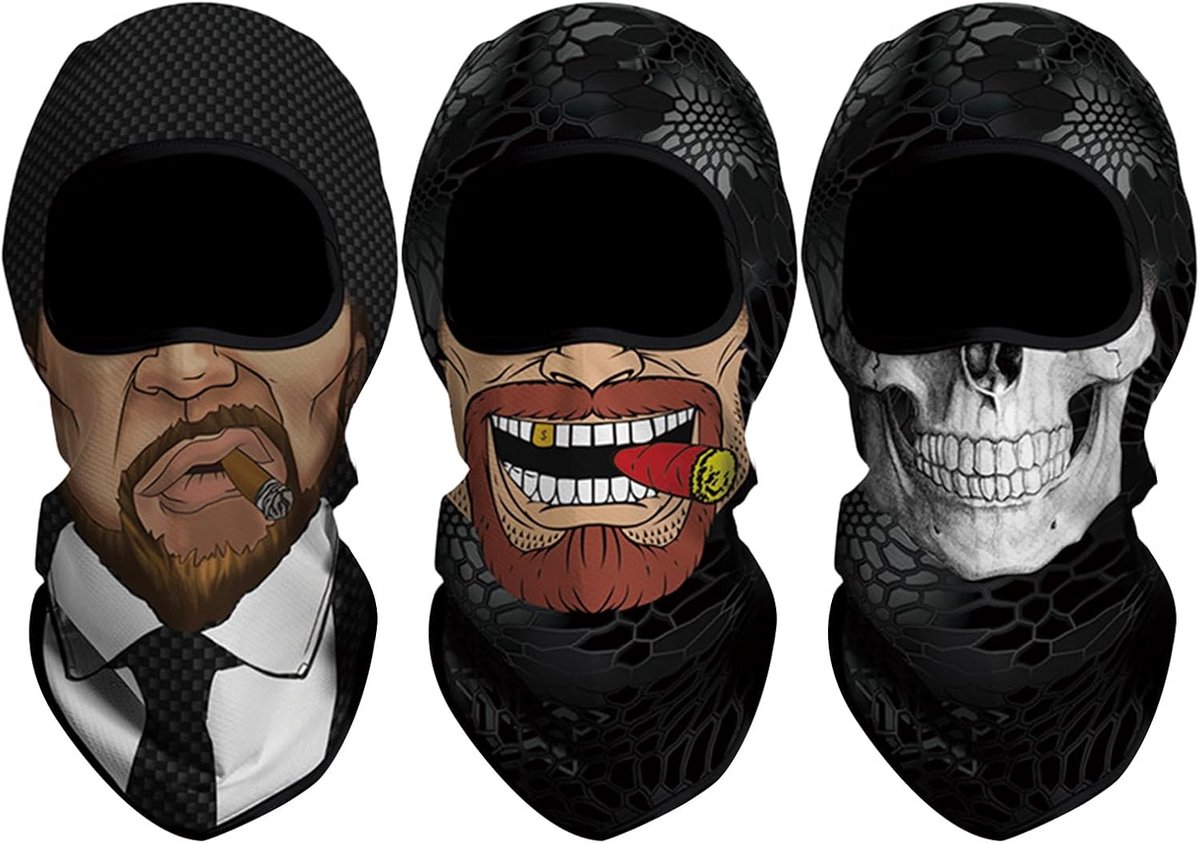 Bivakmuts Motorfiets Volledig Gezicht Zonwering 3D Stormmasker Ademend Ski Snowboard
