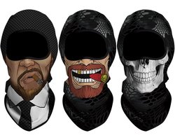 Bivakmuts Motorfiets Volledig Gezicht Zonwering 3D Stormmasker Ademend Ski Snowboard