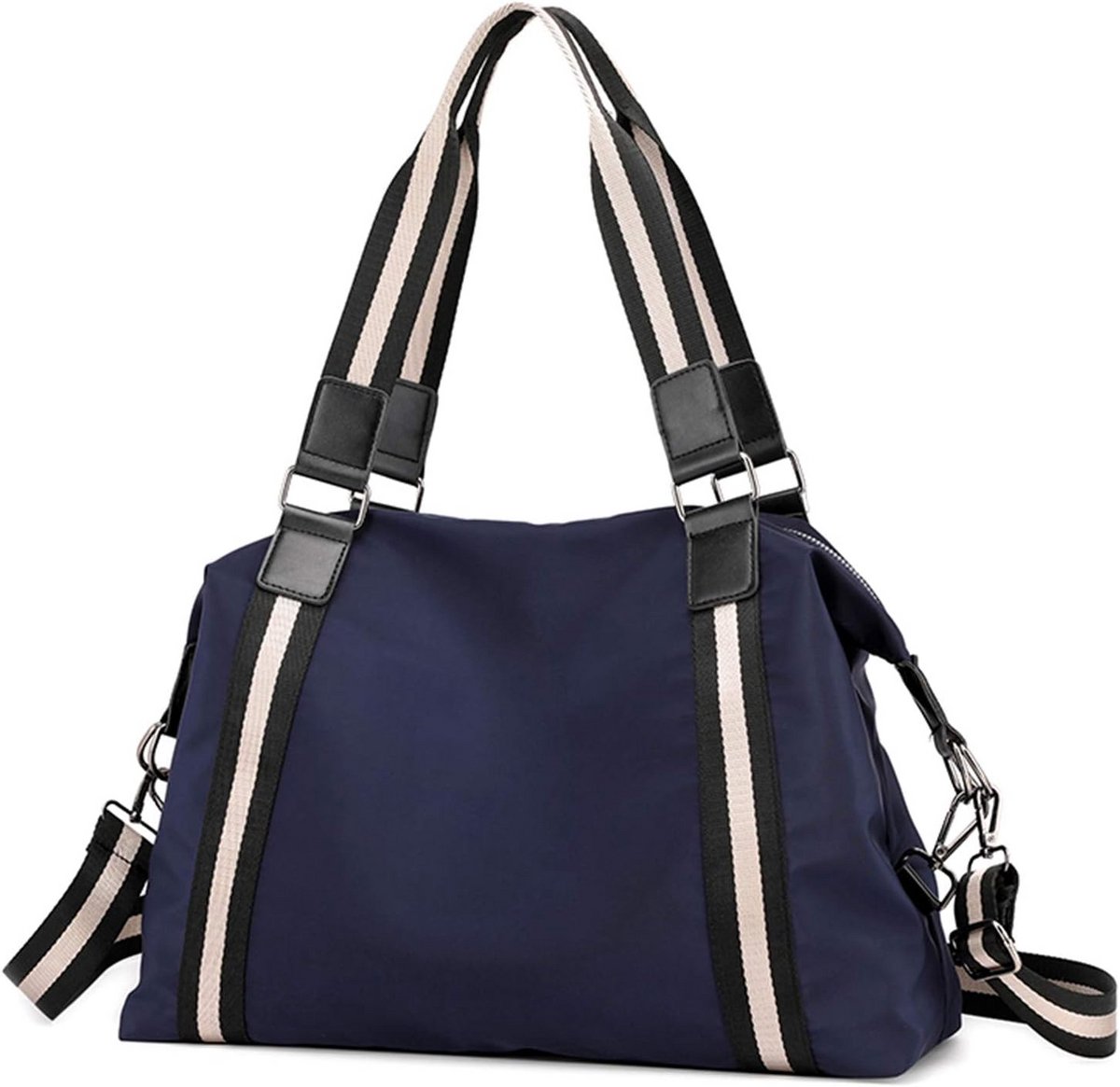 Waterdichte Nylon Dames Schoudertas - Grote Capaciteit Crossbody Messenger Tas in Marineblauw