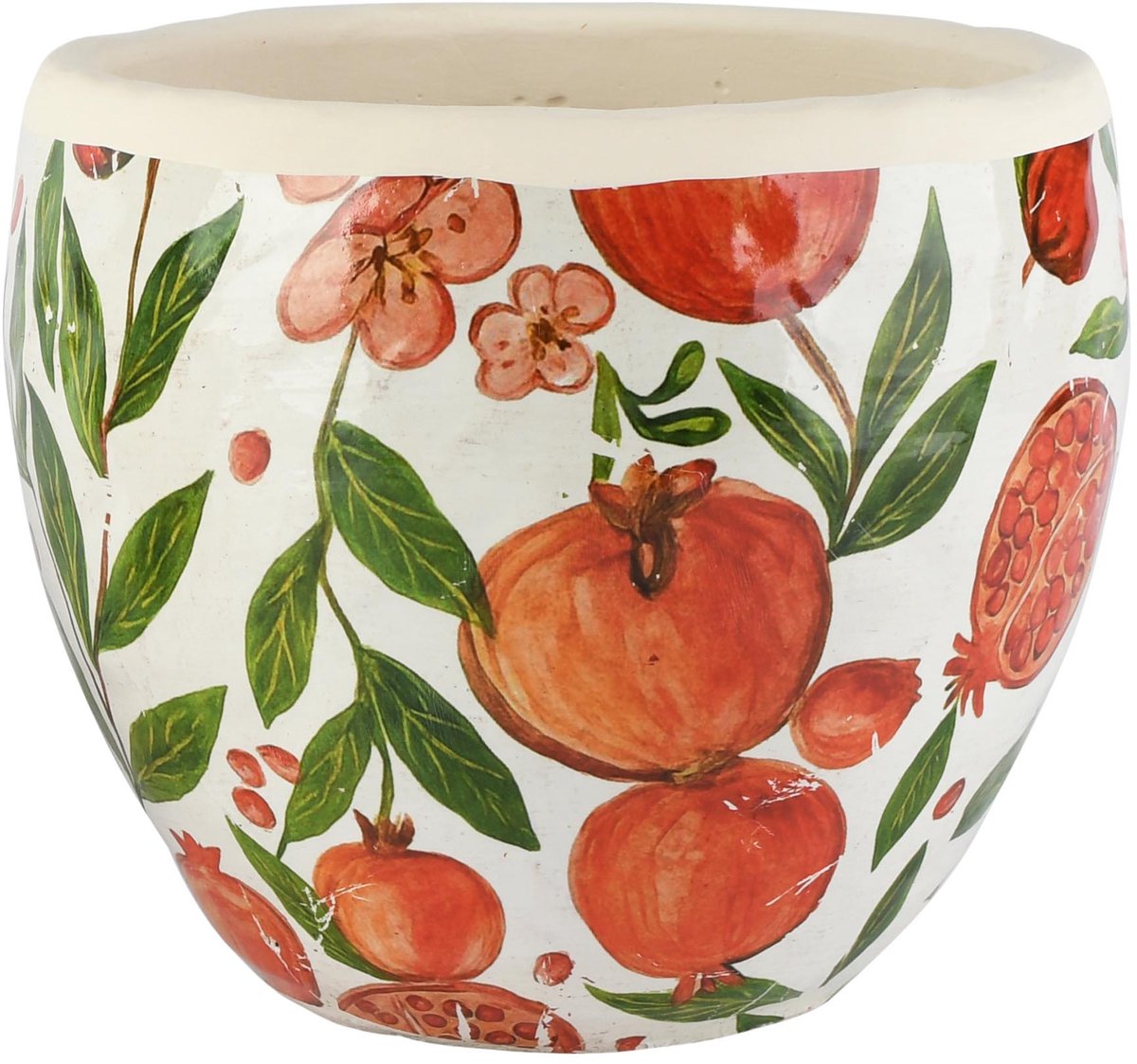 Dekoratief | Bloempot 'Pomme Granate', cement, 19x19x16cm | A265156