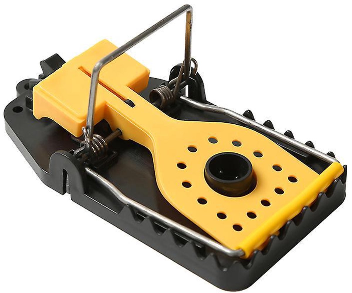Muizenval voor binnen, groot formaat 15,2 x 7,8 x 6,4 cm - Compacte, krachtige, herbruikbare muizenval met lokbakje en krachtige gifstaaf - Vangt muizen effectief.