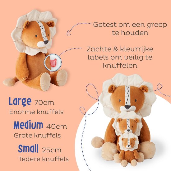 Zachte Knuffel Olifant van Biologisch Katoen - Klein, 25 cm - Ideaal voor Baby's en Kinderen — afbeelding 4