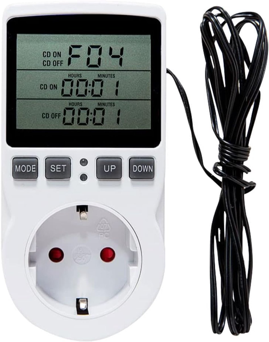 Digitale Thermostaat Socket met LCD Scherm voor Verwarming en Koeling