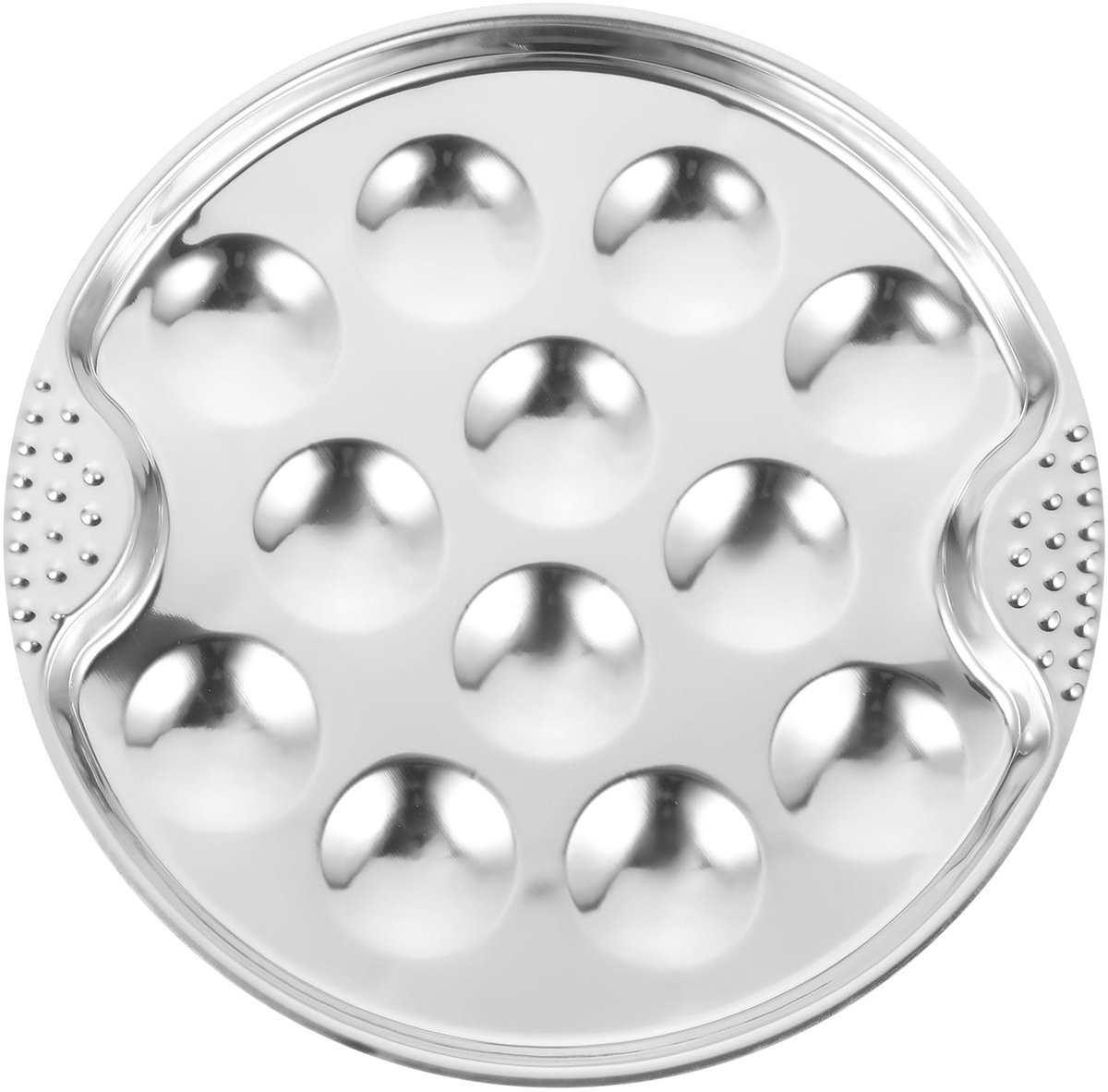 Cosensi- Escargot Schotel 12 Posities - Roestvrij Staal - Ovenbestendig - Stapelbaar - Keuken Servering - Gebakken Slakken - Slakkenplateau