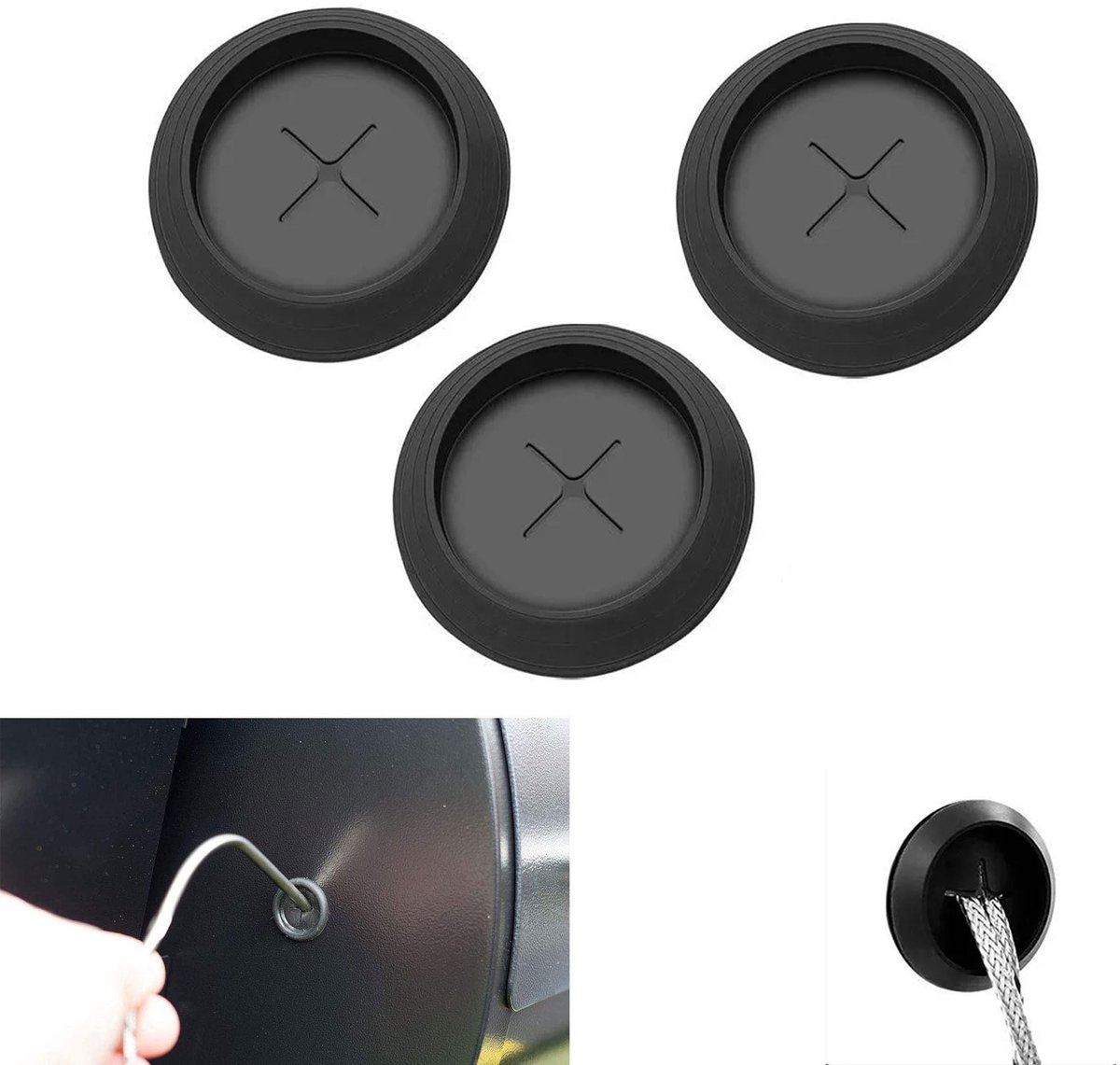 Cosensi- Vleessonde Rubber - 3 Stuks - BBQ Grill Accessoires - Siliconen Afdichtingen - Vervangingsringen - 24 mm Buitendiameter - Grillaccessoires