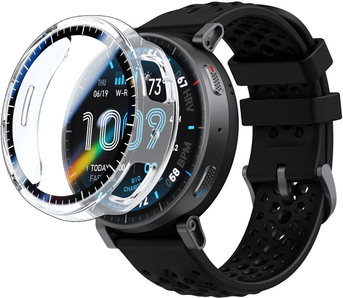 Cosensi - Beschermhoes voor Smartwatch met Krasbestendige Folie en 360° Bescherming
