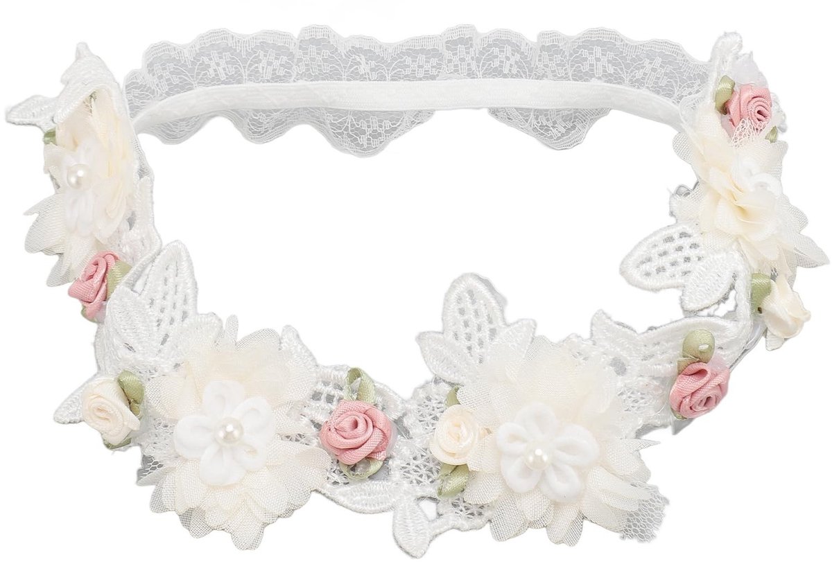 Cosensi- Doophoofdband Comfortabel - Rekbaar - Zacht - Veilig Materiaal - Geschikt voor Baby's/Peuters - Elegante Uiterstraling - Babyhoofdband