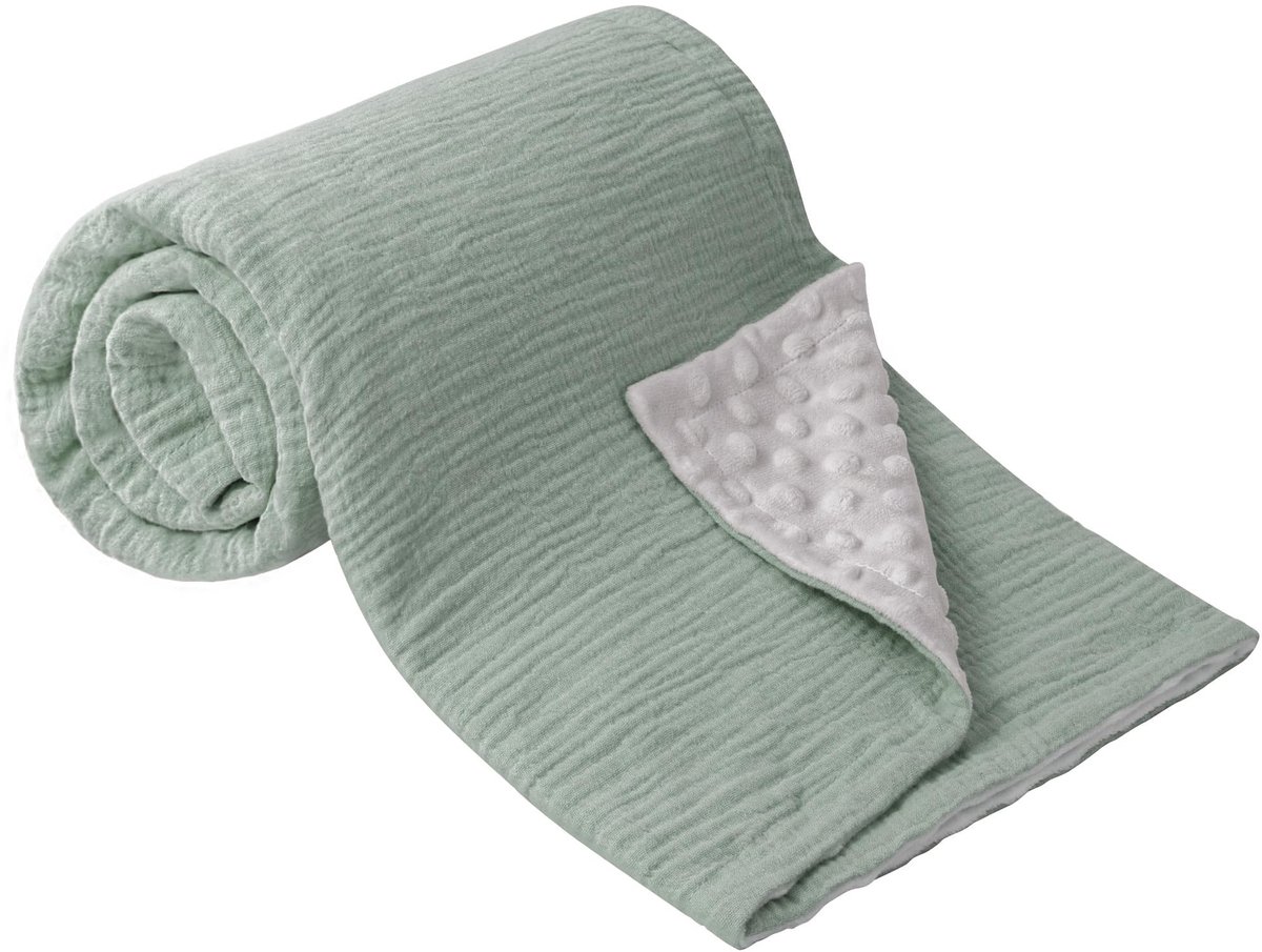 Cosensi- Babydeken 100% Mousseline Katoen - Zachte Kruipdeken - Ademend - Warm - 70 x 100 cm - Geschikt voor Pasgeborenen