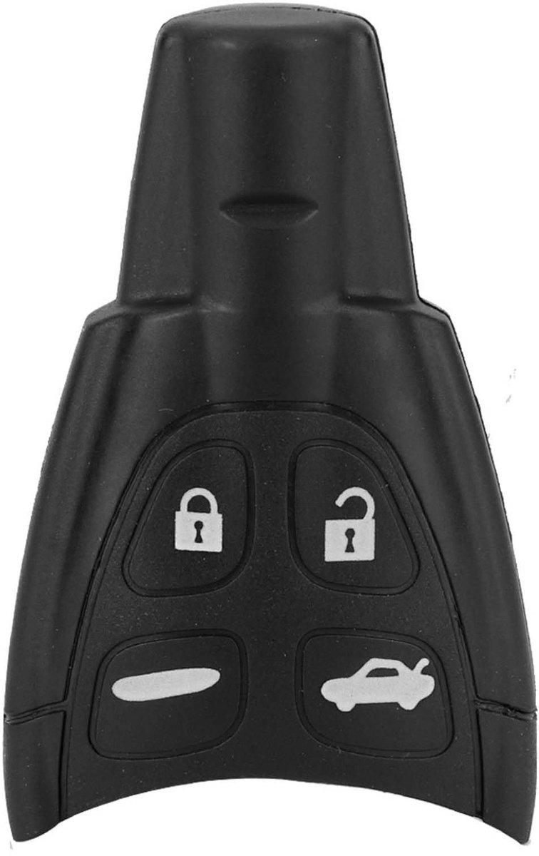 Cosensi - Autosleutel geval - Sleutel Shell knop Pad - Hoogwaardig - Zwart - Vervangingsoplossing - Geschikt voor Saab 93 95 - Zwart