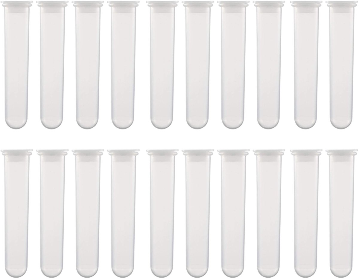 Cosensi- Centrifugebuizen 20 ml - Kunststof - Klikdeksel - Rond - Polypropyleen - Transparant - 20 stuks - Reageerbuis