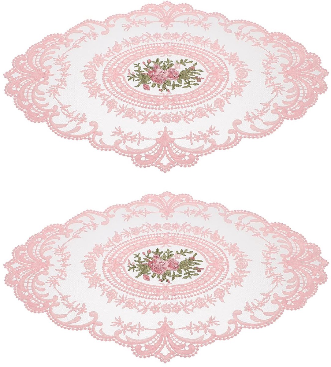 Cosensi- Tafelplacemats 2 Stuks - Hittebestendig - Tafelmatten - Bruiloft/Verjaardag - Decoratie - 30 cm x 43 cm - Tafelmat