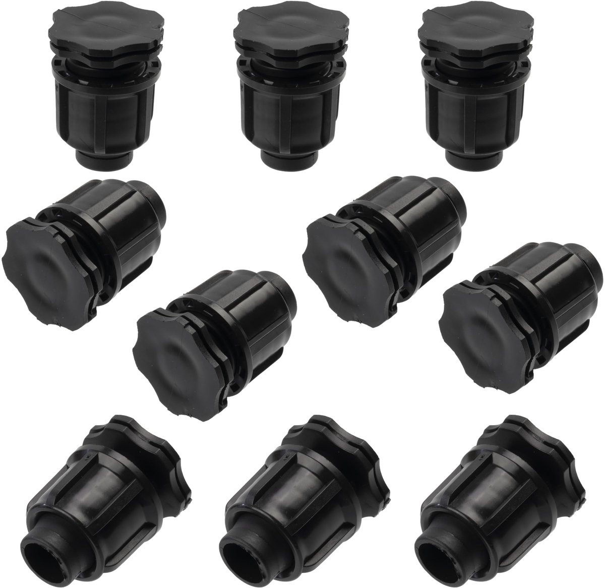 Cosensi- Blindkap Set van 10 - Tuinslangdoppen - Drip Irrigatiesysteem - 16 mm - Waterbesparend - Duurzaam Kunststof - Sluitkap