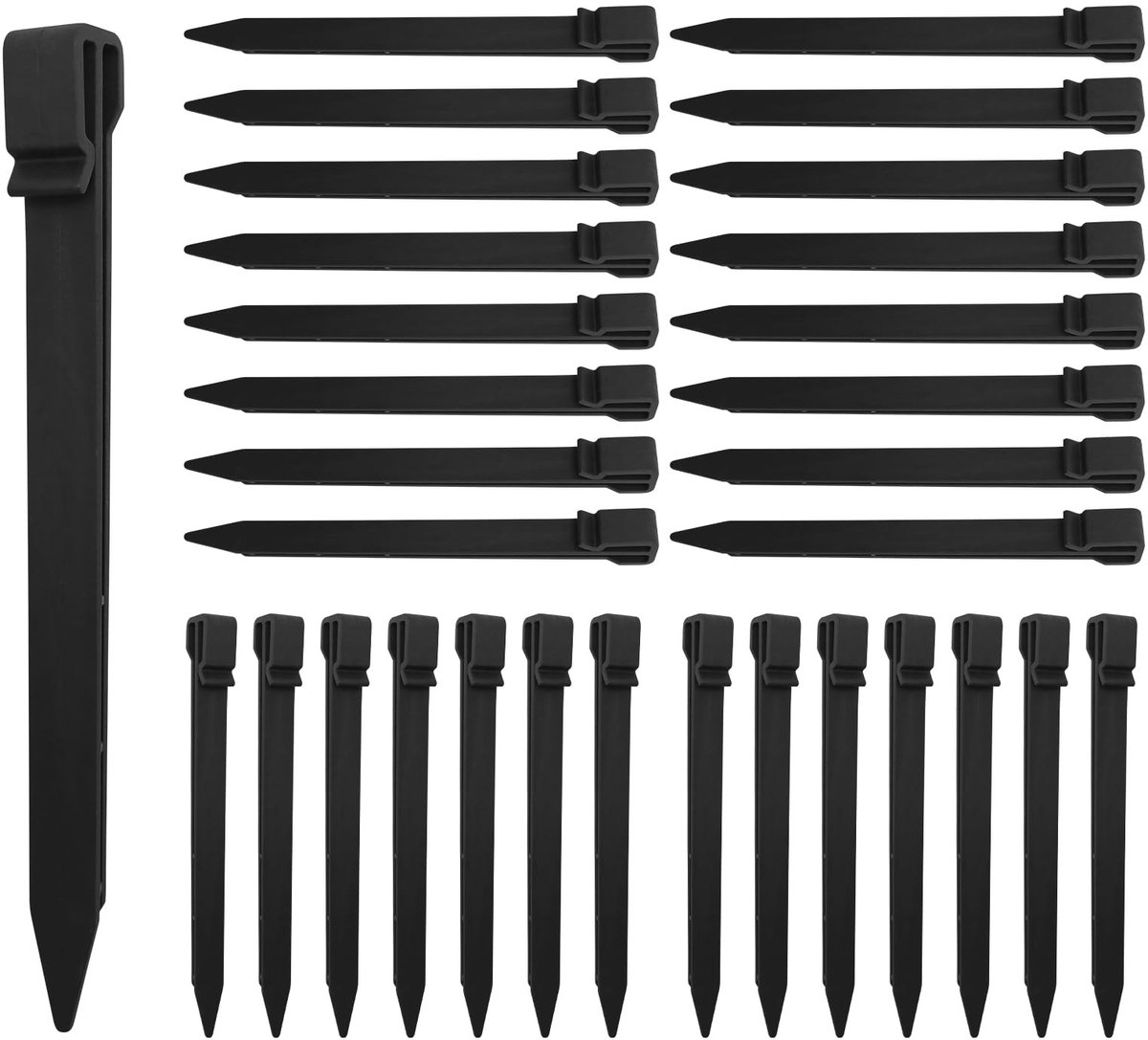 Cosensi- Grondpalen 25 cm - Kunststof - Antislip - Slijtvast - Lichtgewicht - Voor camping en tuingebruik - Tuinpalen