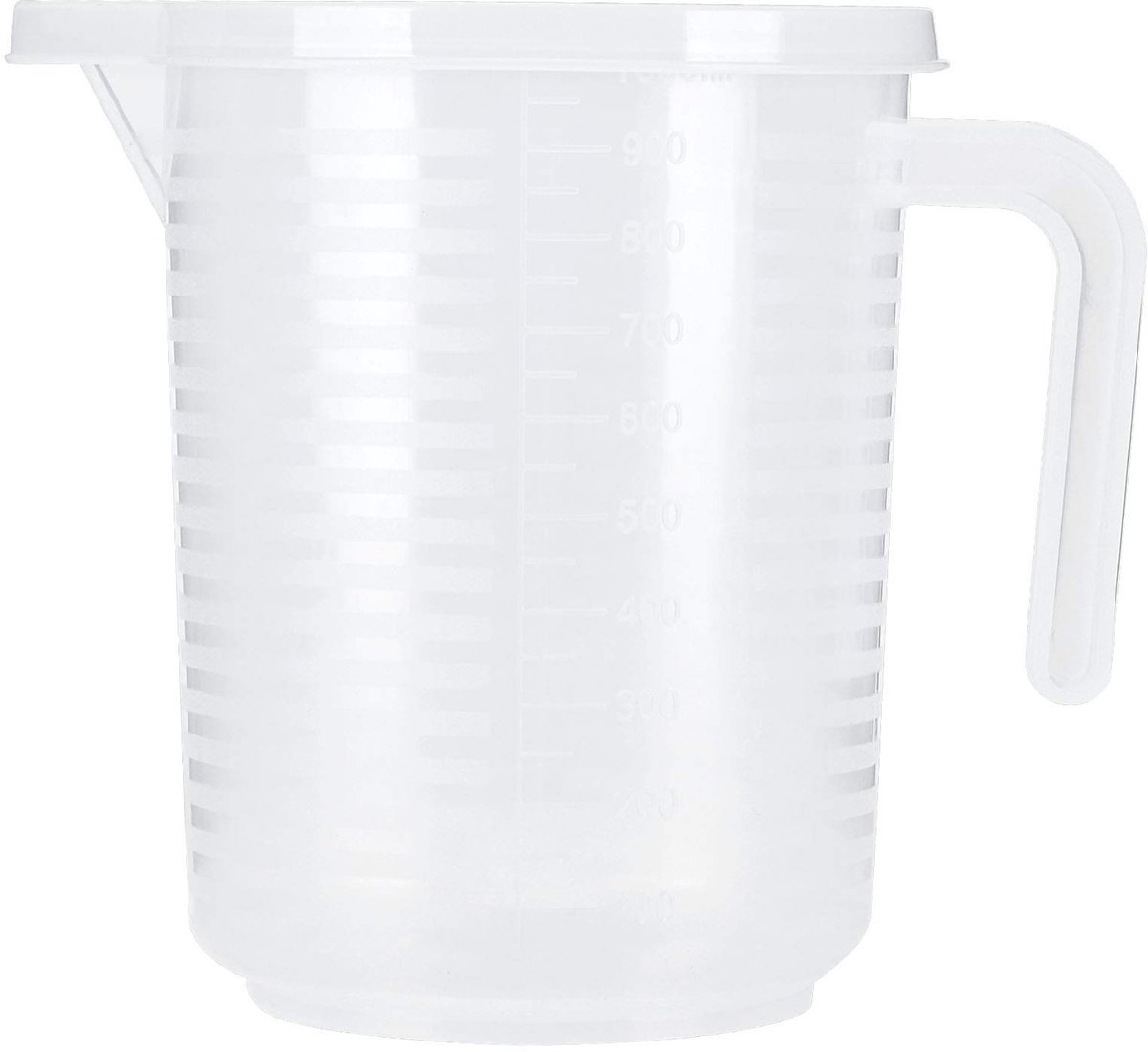 Cosensi- Maatbeker 1 liter - Maatbeker met deksel - Maatbeker 500 ml - Doorzichtig - Handgreep - Voedselveilig - Meetbeker