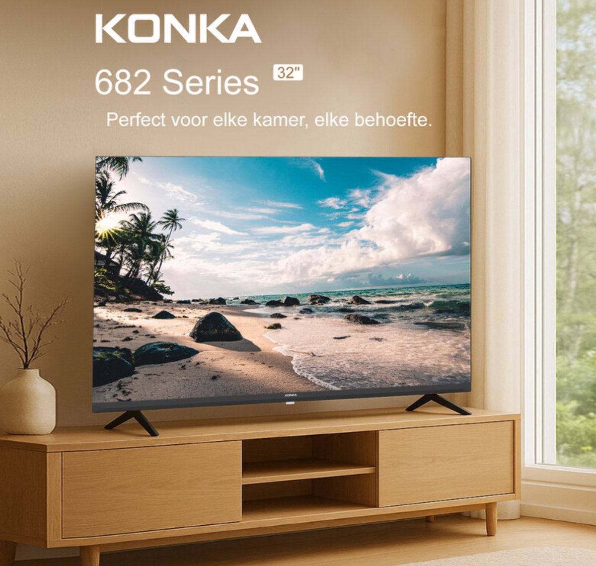 Konka Qled 32 inch (80 cm) smart tv - 720p HD