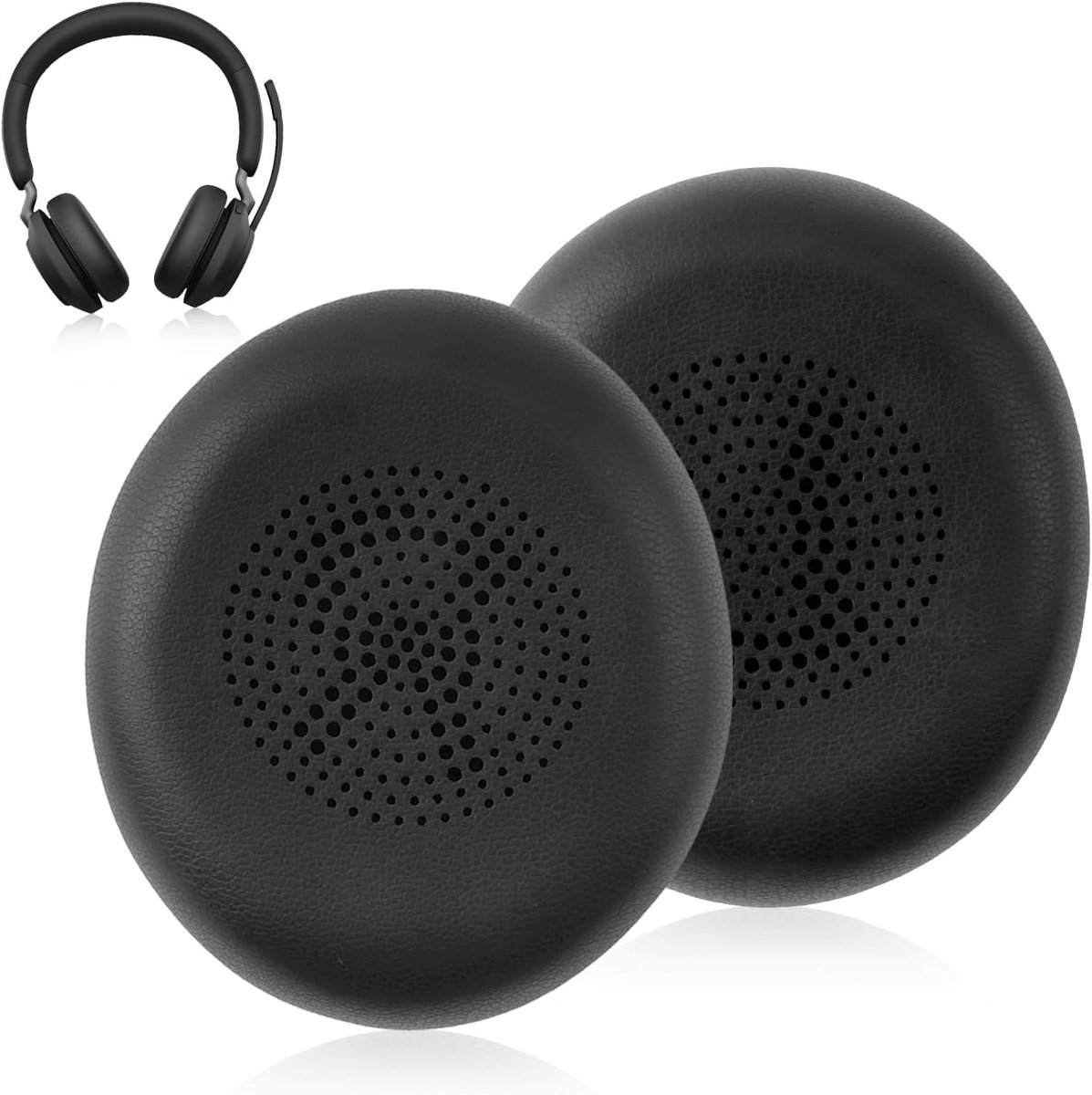 Vervangende Oorkussens voor Draadloze Hoofdtelefoons - Geheugenfoam Oorkussens voor Comfort en Geluidsisolatie, Geschikt voor Elite 45H en Evolve2 65 MS UC