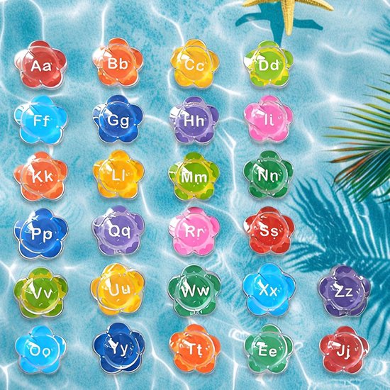 Bad Alfabet Letters | Speelgoed voor Kinderen in Badkamer,Peuter Douche Zwembad Letters Speelgoed Jongens Meisjes 26 Delen — afbeelding 5