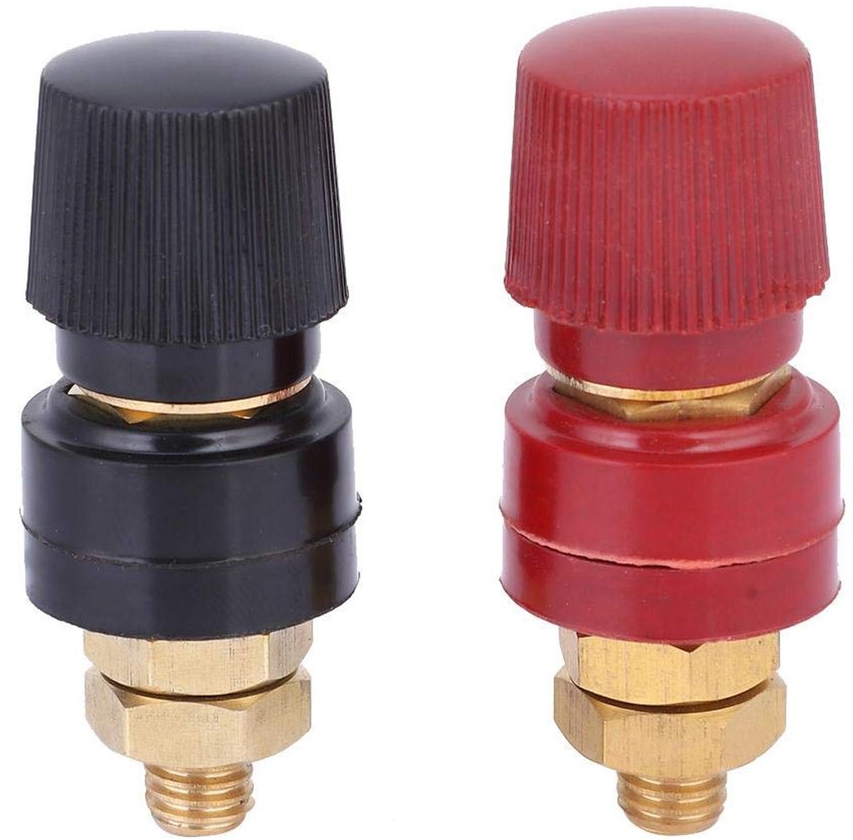 Set van 2 Binding Post Socket 555 Type, M8 Draad, 0V-380V, 200A, Geschikt voor Luidsprekers en Elektronische Toepassingen