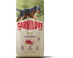 4 kg Carnilove true fresh adult small breed duck hondenvoer
