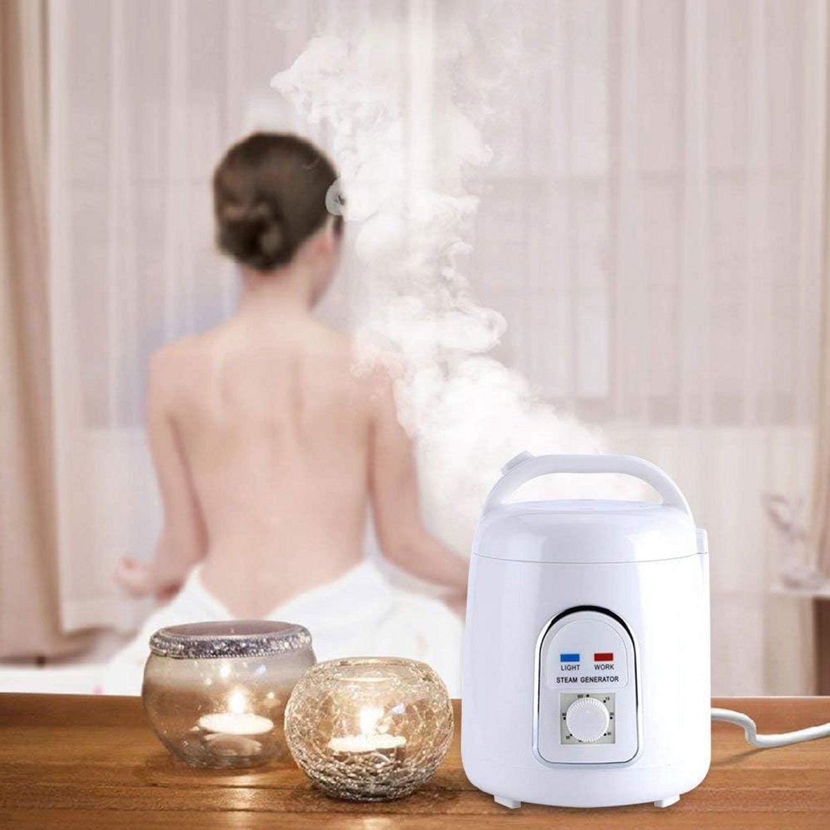 Draagbare stoomsauna stoomgenerator 1,5 liter 850 watt