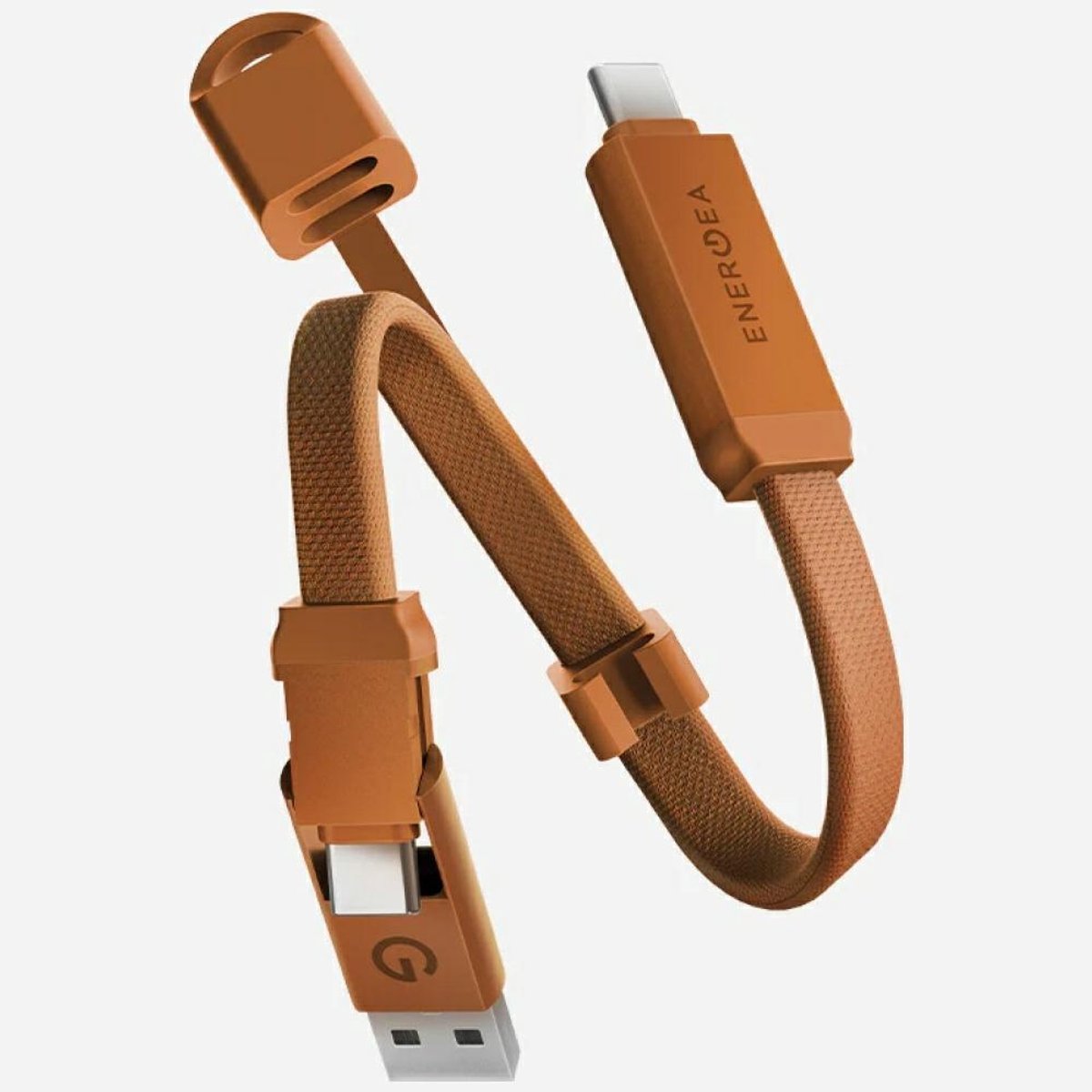 Energea Sheath Key Kabel 60W Usb-C Naar Usb-C/Usb-A 15Cm 480Mbps Opladen