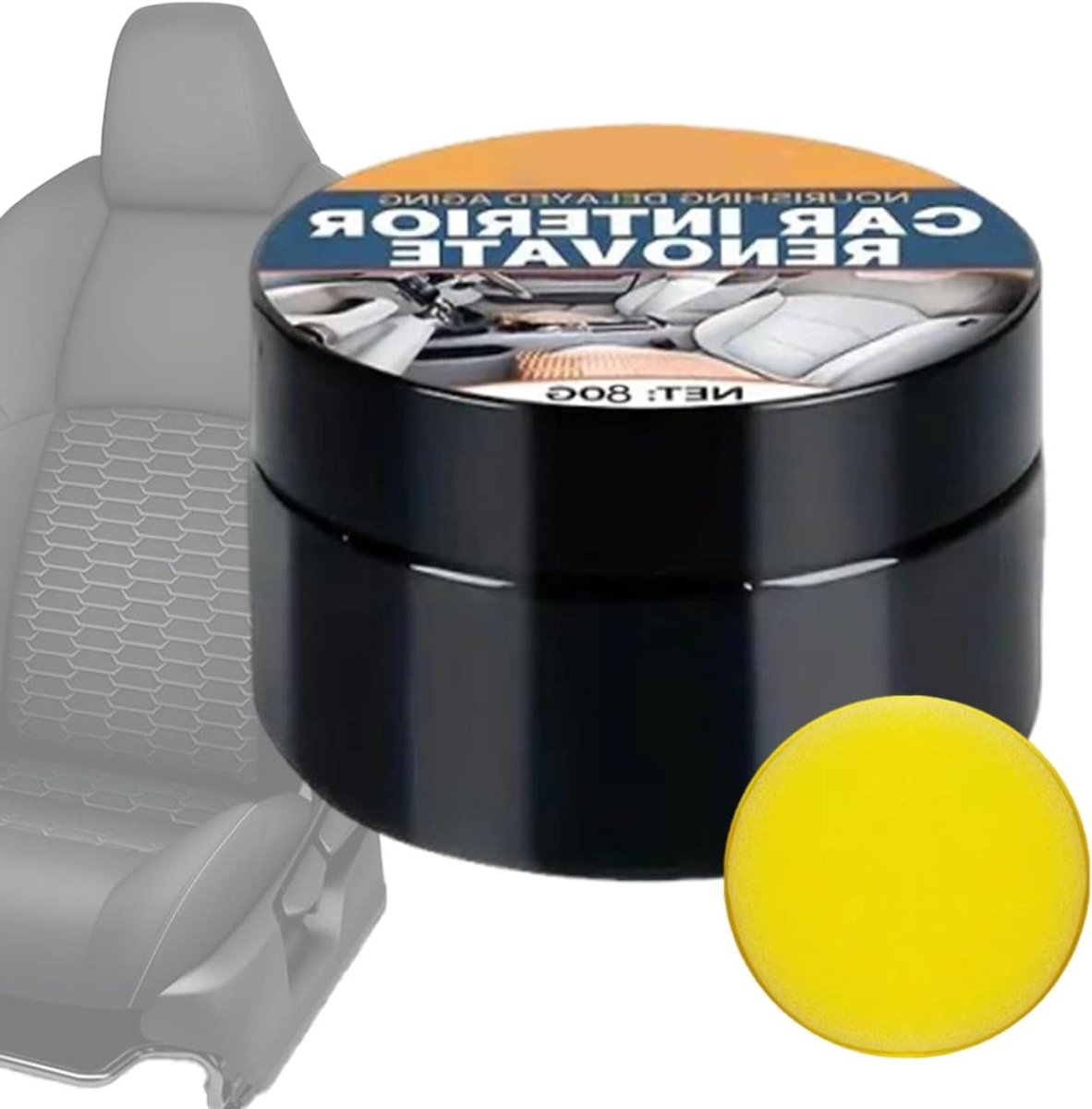 Auto Interieur Restaurator - Trim Renovatie Pasta - Auto-onderhoud - Beschermt tegen UV - 80 g - Niet gespecificeerd