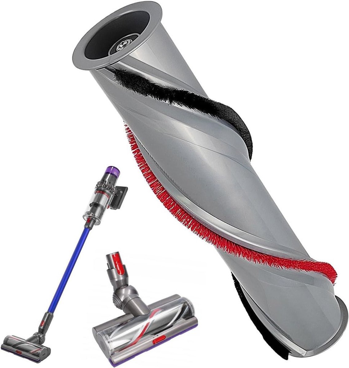 Vervangende rolborstel Geschikt voor Dyson V11 stofzuigers. Draadloze handstofzuigerrolborstel van kunststof,voor voor het schoonmaken in huizen, kantoren en hotels.