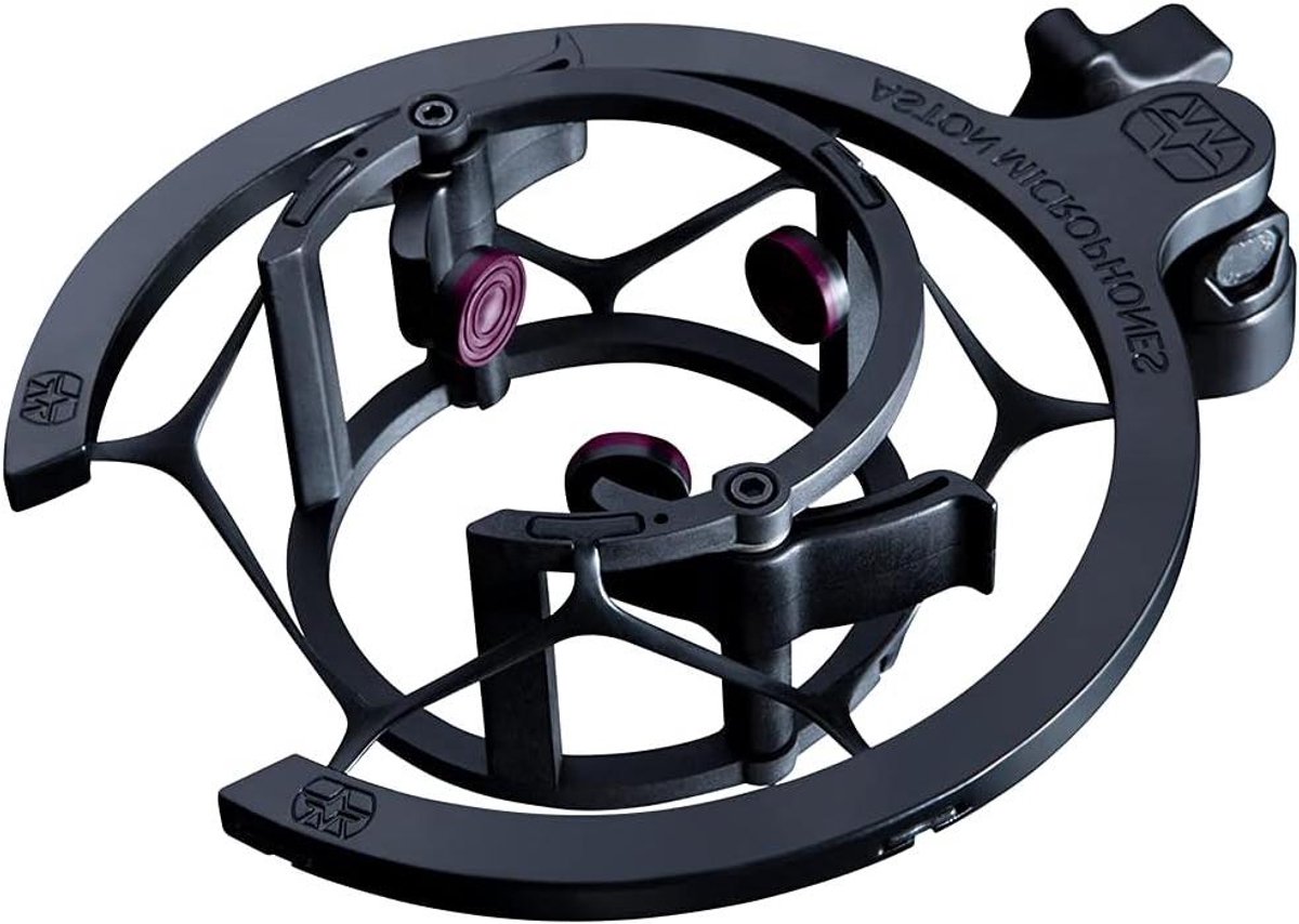 Microfoon Houder - Universele Ophanging - Muziek Opnemen - Schokabsorberende Technologie - 40-60mm Diameter - Zwart