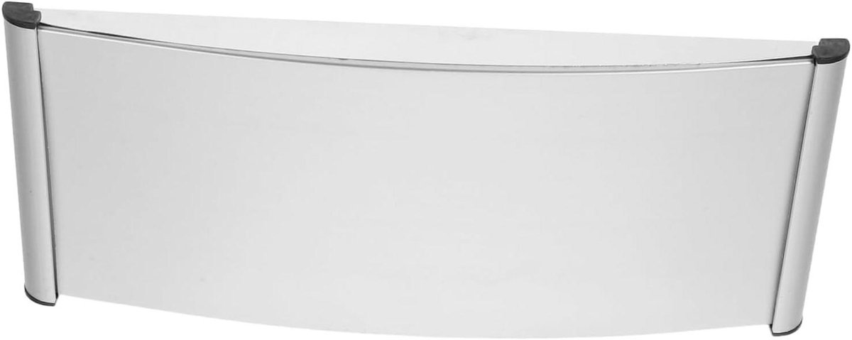 Naambord Metaal - Huisnummer Bord - Ruimtes Markeren - Zelf Ontwerpen - 30x12.5cm - Zilver