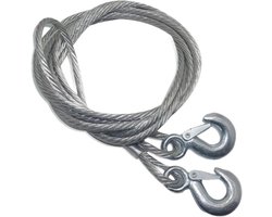 Sleepkabel Auto - Sleeptouw Strap - Voertuig Hulp - Hoge Sterkte Nylon - 4 Meter 3 Ton - Zwart