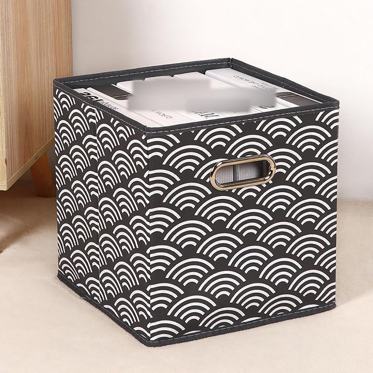 Opbergdozen - Opbergbakken - Kleding Opbergen - Stoffen Opbergers - 33x33x33 cm - Grijs