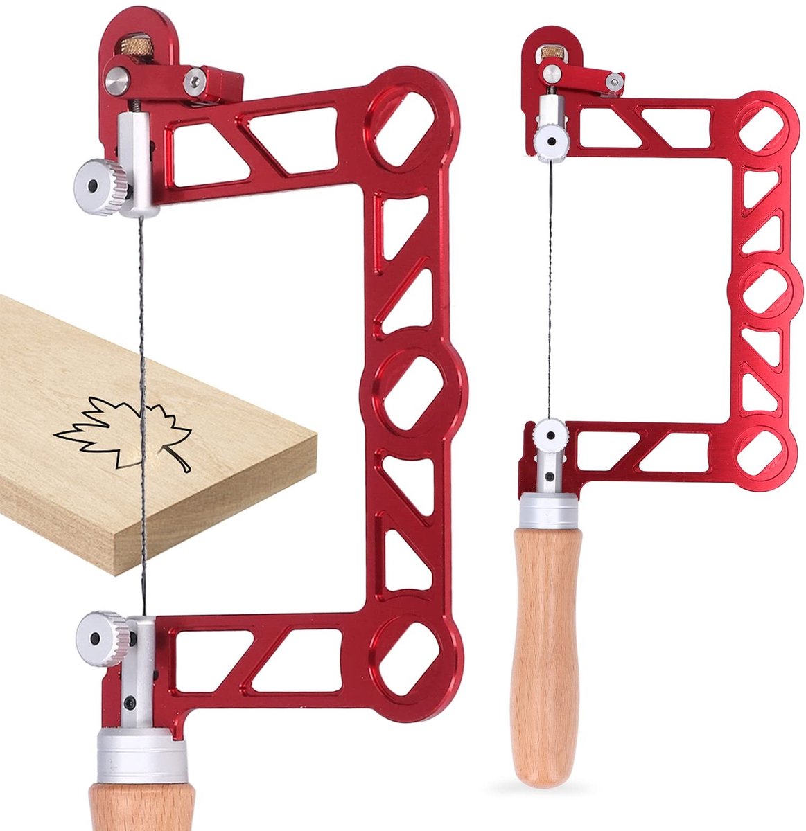 Dailygoods- Fretzaag U-vorm - Houten Handvat - Zaagbladinstallatie - Houtbewerking - Sieraden Maken - Schroeven Vastzetten - Zaag