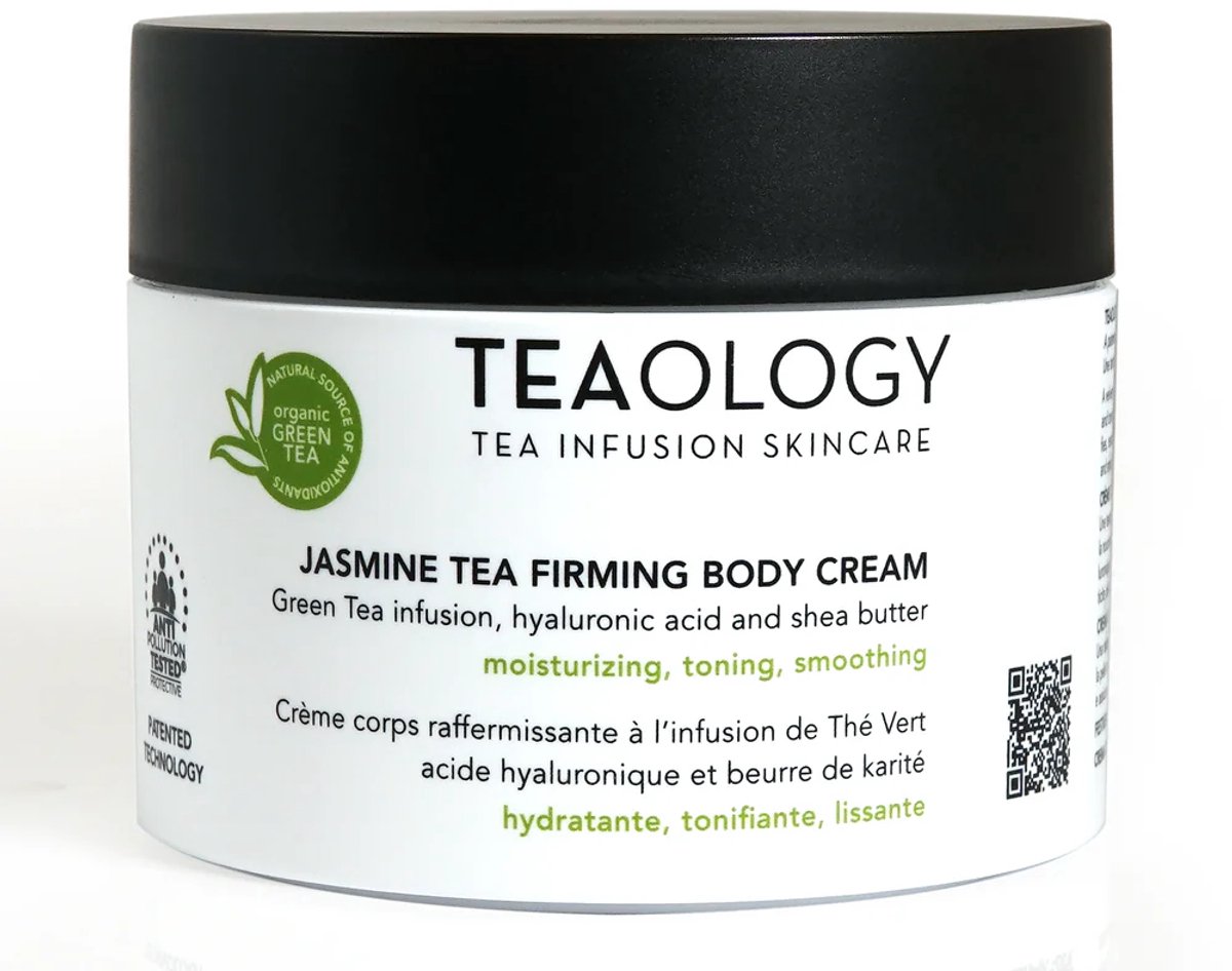 Teaology Jasmine Tea Firming Body Cream 260 ml – Verstevigende & Intens Hydraterende Bodycrème Met Groene Thee, Hyaluronzuur & Shea Butter – Anti-Age Lichaamsverzorging Voor Een Zachte En Stevigere Huid – Luxe Body Cream